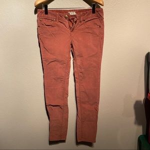 Free People Corduroy Orange/Red Pants